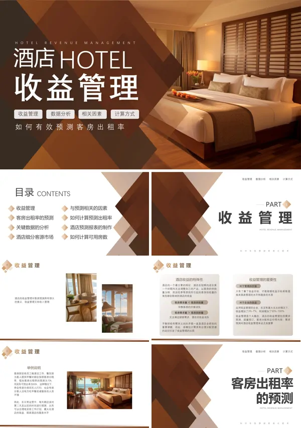 酒店收益管理培训课件PPT模板