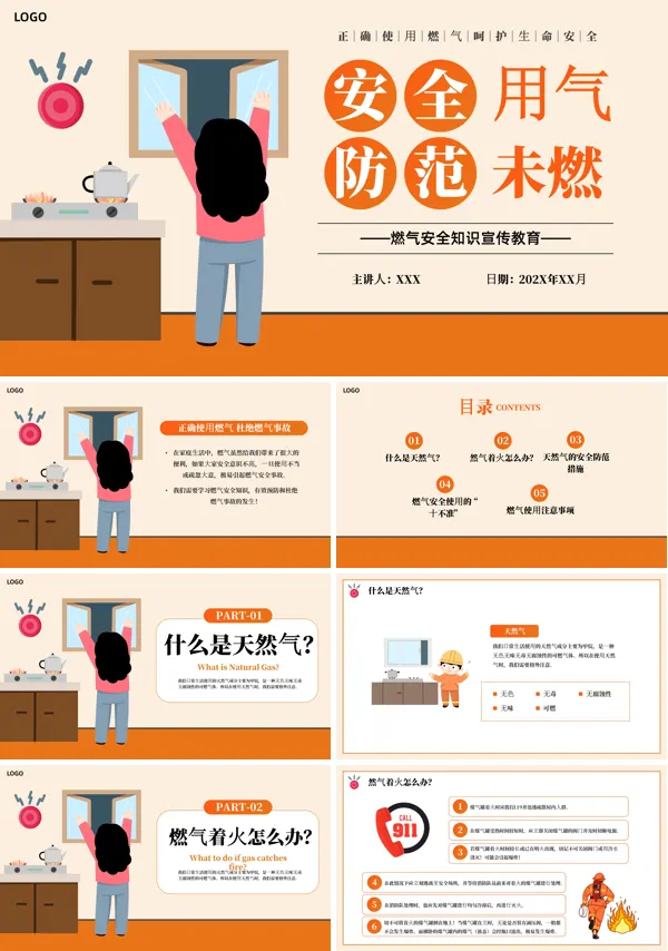 燃气安全知识宣传PPT课件