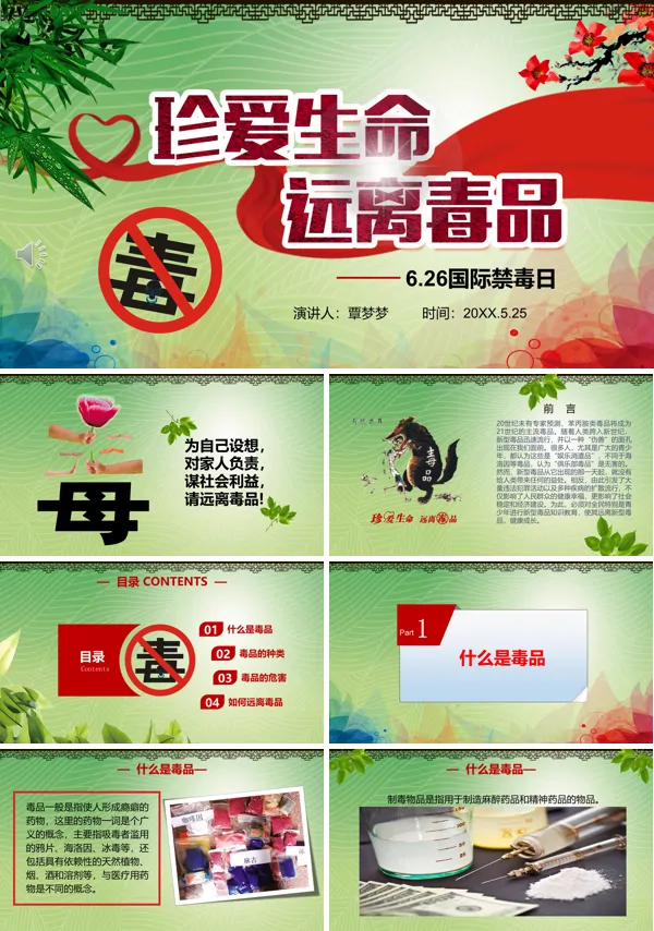 禁毒宣传主题班会PPT