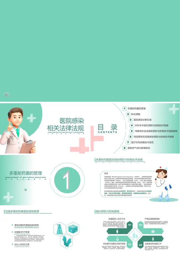 医院感染相关法律法规培训PPT课件