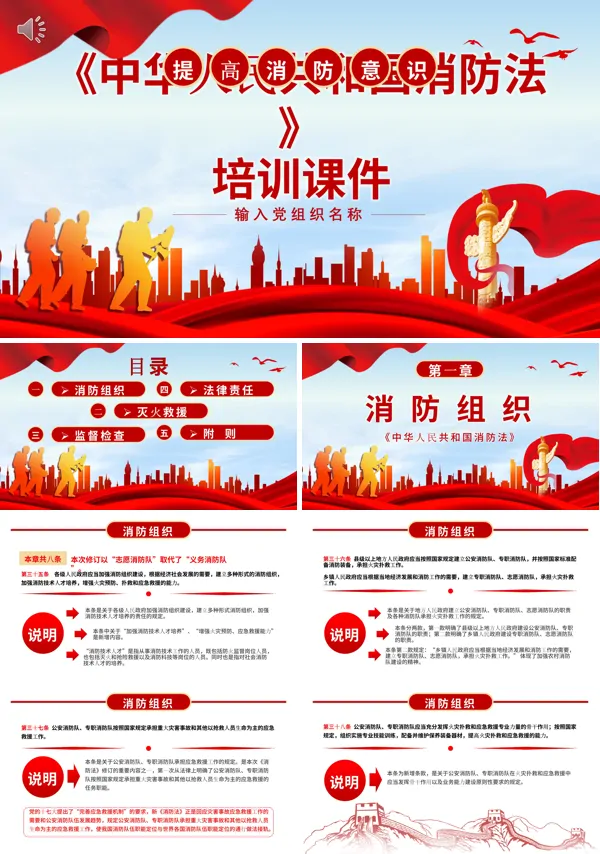 详细解读中华人民共和国消防法PPT课件