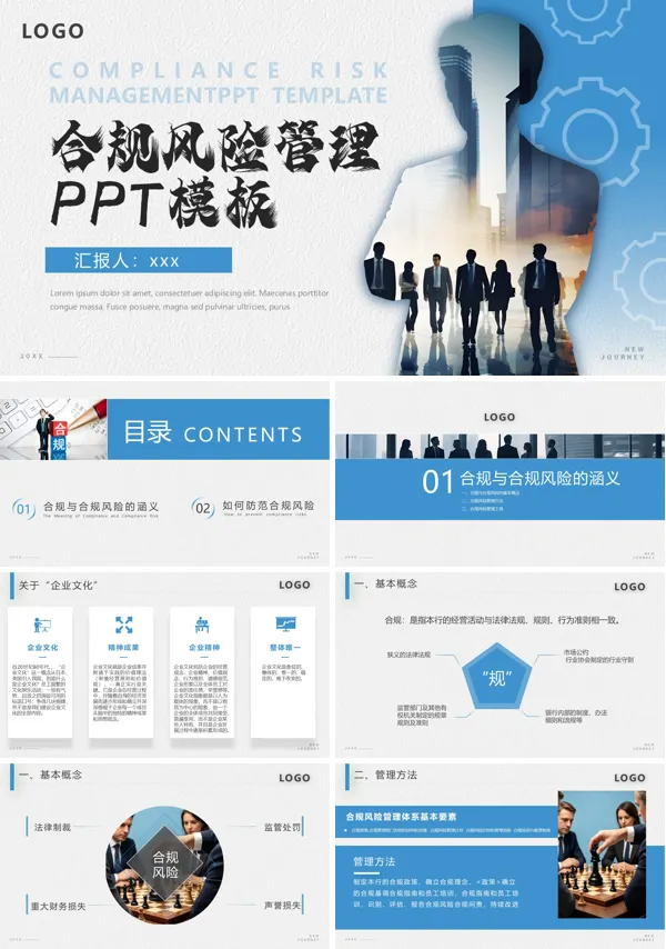 合规风险管理培训PPT模板含讲稿