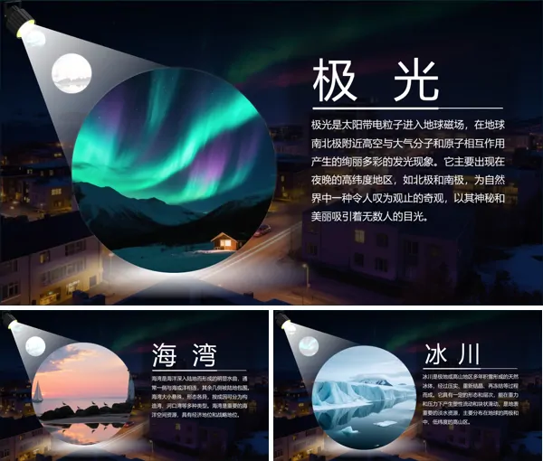 聚光灯图片展示放大动画PPT【特效动画】模板