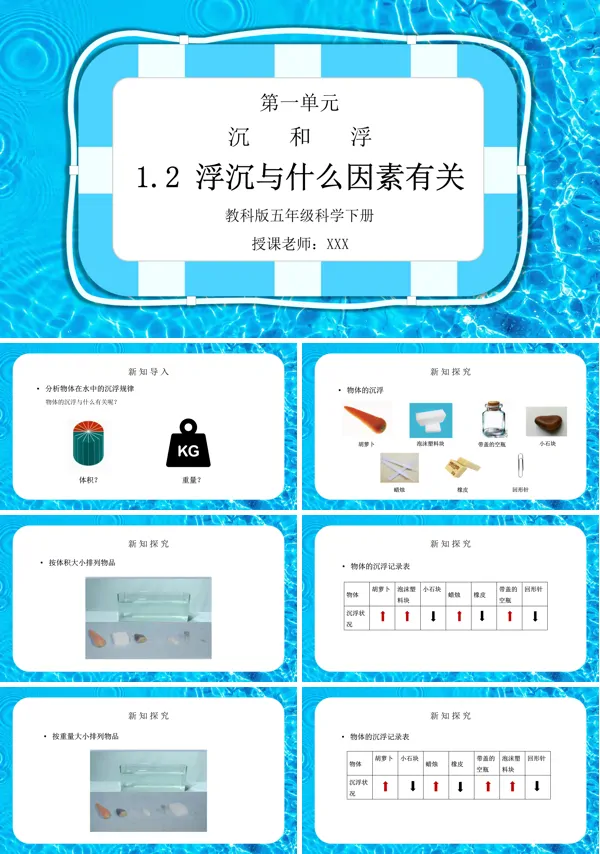 《沉和浮-沉浮与什么因素有关》PPT课件