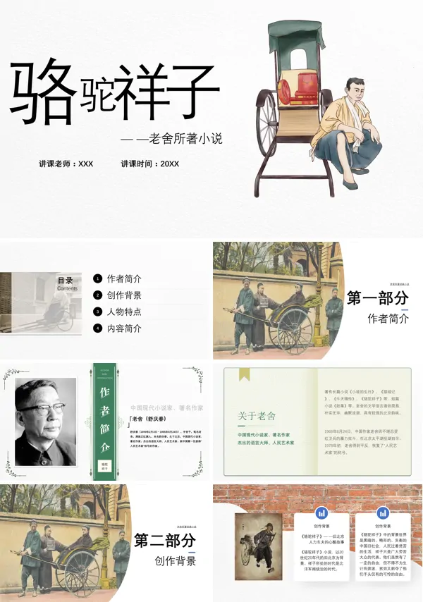 《骆驼祥子读后感》PPT课件