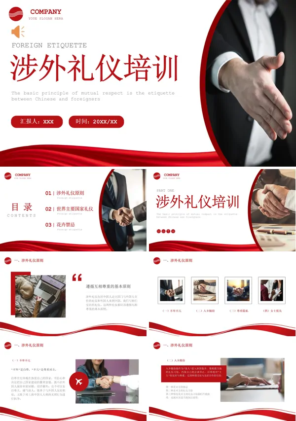涉外礼仪培训文明礼仪PPT课件免费下载