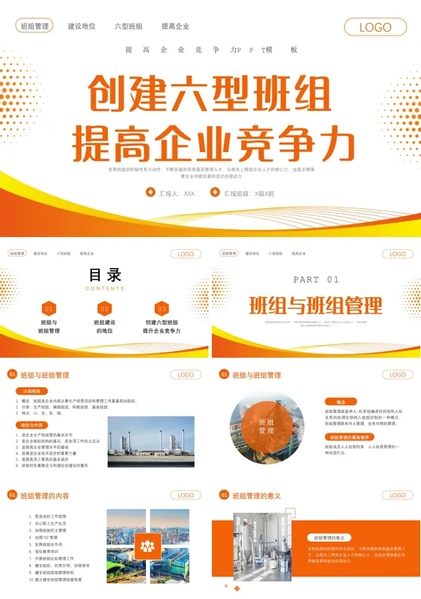 创建六型班组提高企业竞争力PPT班组管理培训