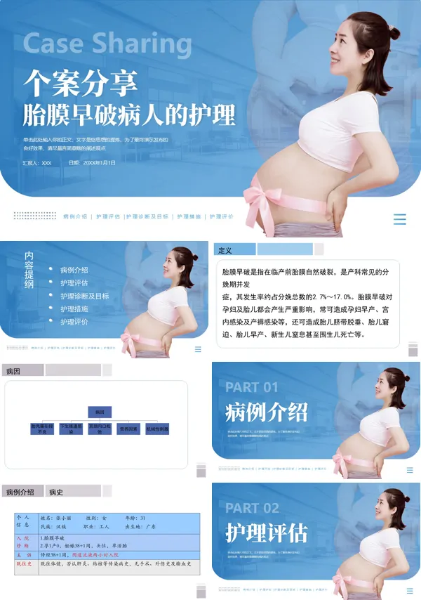 产科胎膜早破护理查房病例分析PPT课件含讲稿