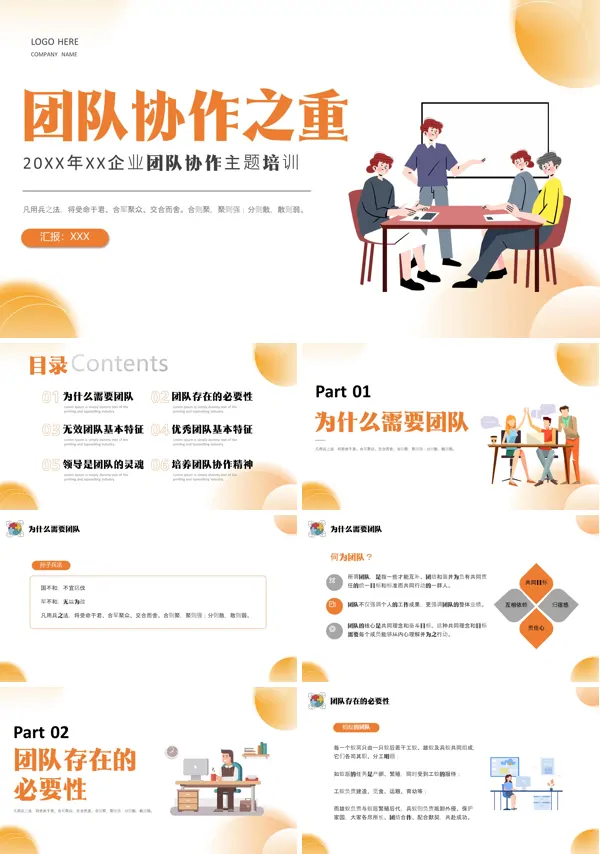 企业管理培训员工培训团队协作之重PPT课件