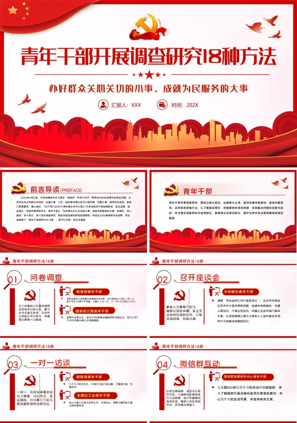 青年干部开展调查研究18种方法PPT专题党课