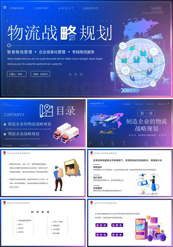 物流战略规划的内容PPT