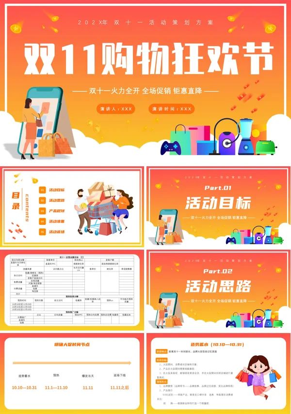 购物狂欢节营销方案PPT