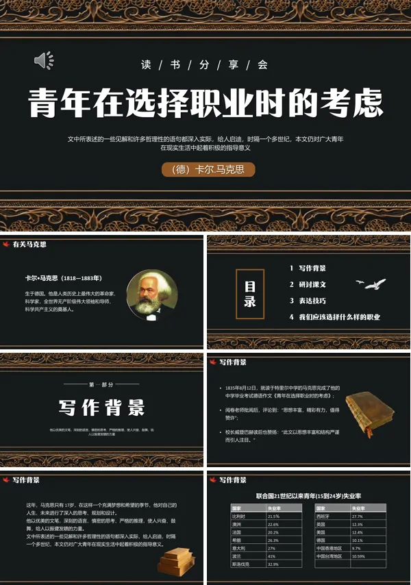 马克思《青年在选择职业时的考虑》ppt课件