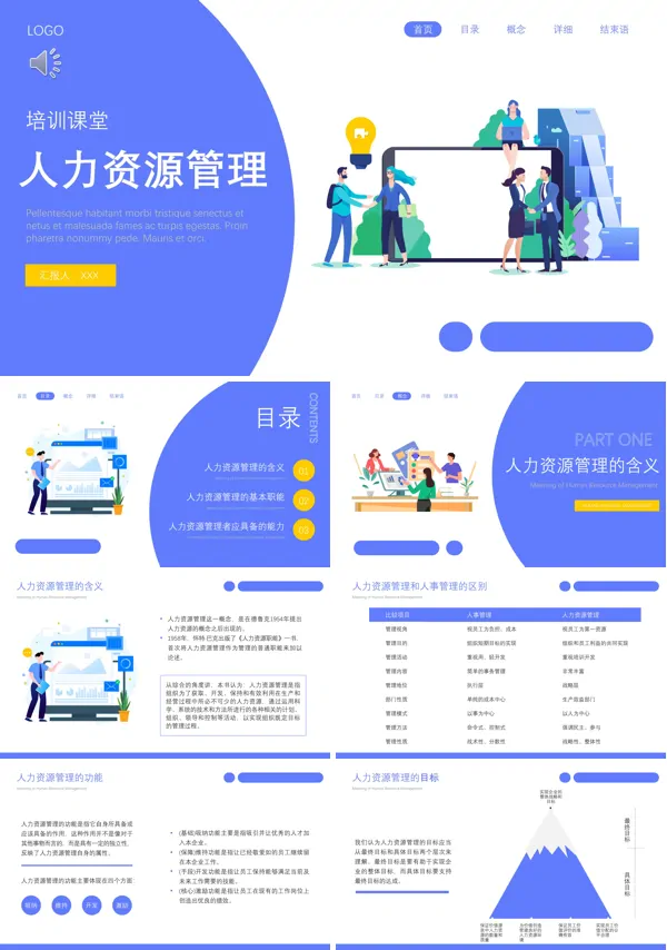 人力资源管理培训PPT课件免费下载