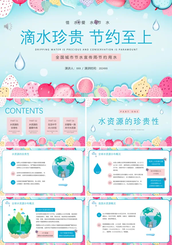 2024年全国城市节约用水宣传周专题宣讲PPT课件 