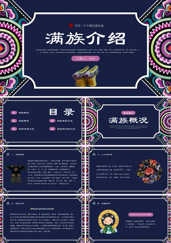 满族的民族文化简介PPT课件