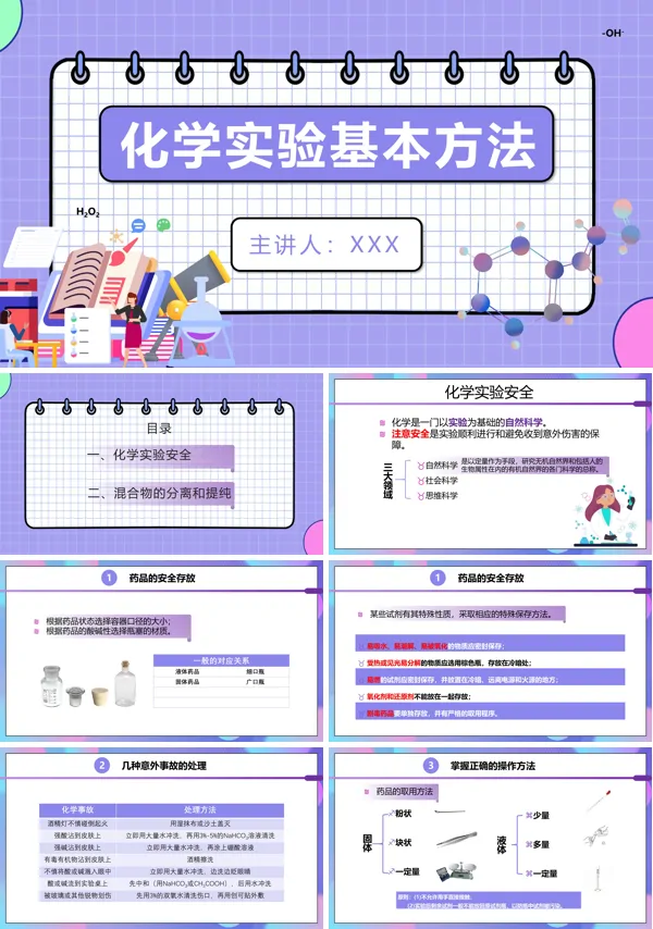 化学实验基本方法PPT课件免费下载
