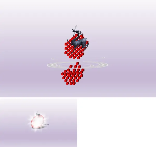 商标logo水中升起开场动画特效PPT模板