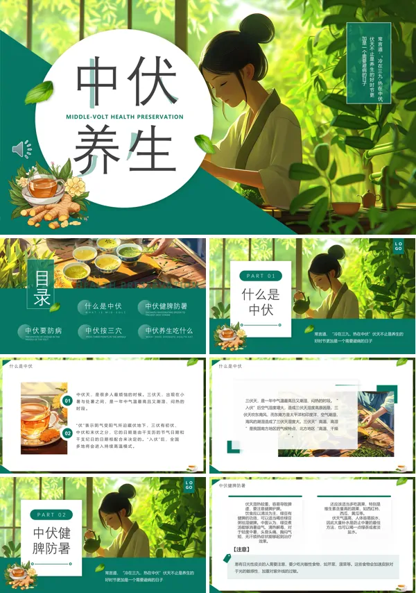 中伏养生介绍PPT