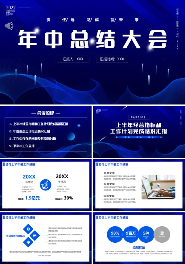 年中总结大会策划方案PPT
