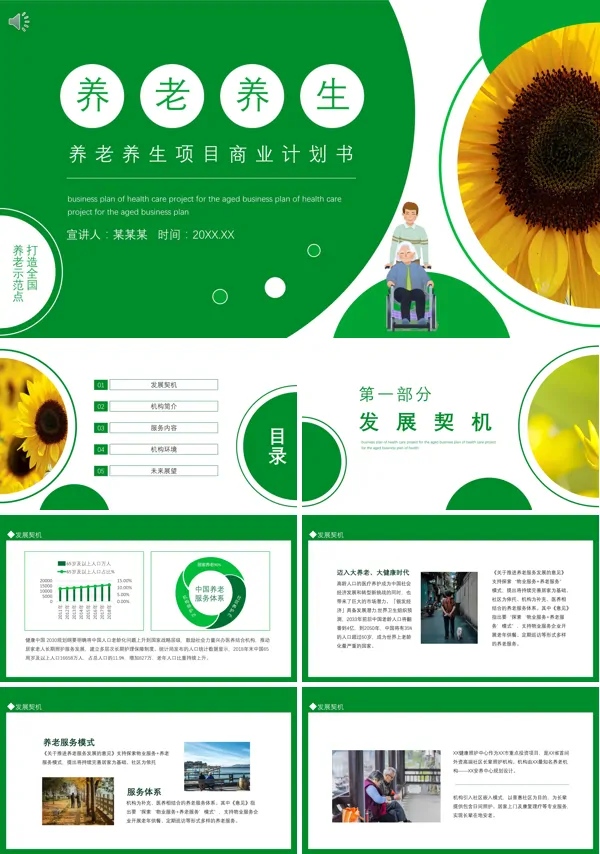 养老项目商业计划书PPT