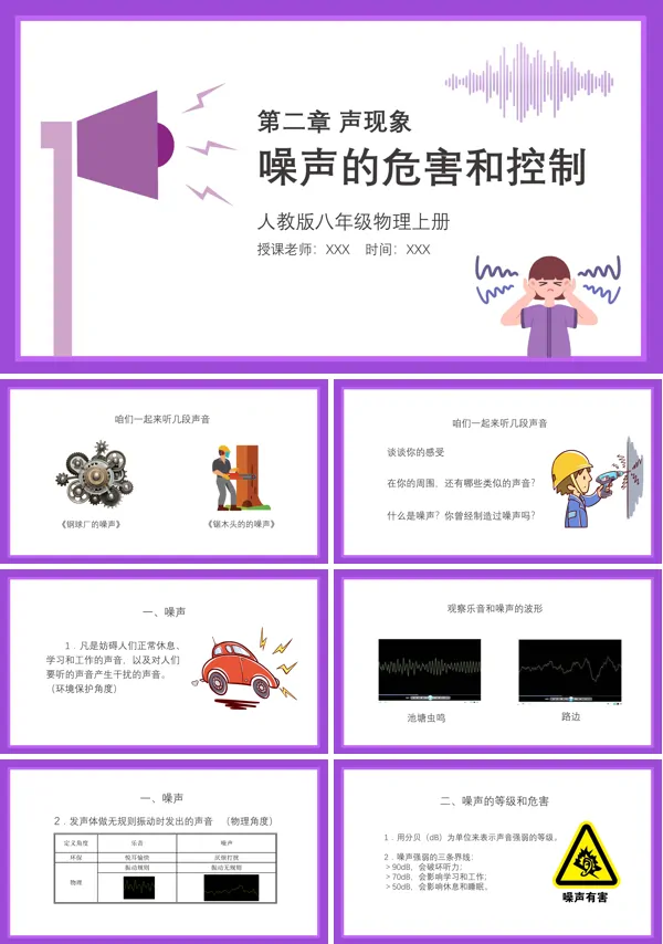 噪声的危害和控制ppt课件模板