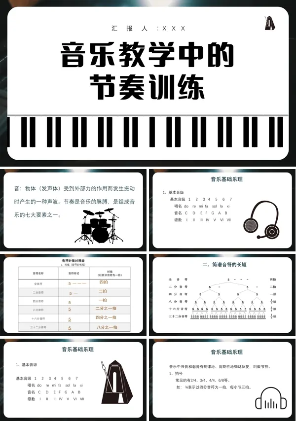 音乐课堂的节奏训练ppt课件