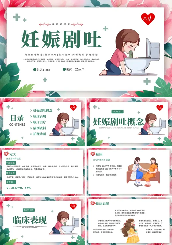 妊娠剧吐知识科普护理PPT含讲稿