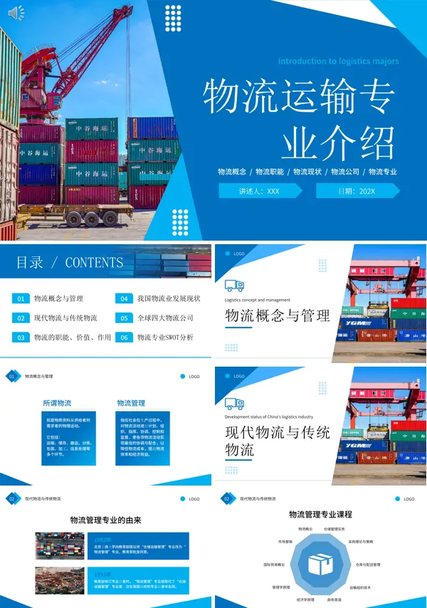 物流运输专业的介绍PPT课件