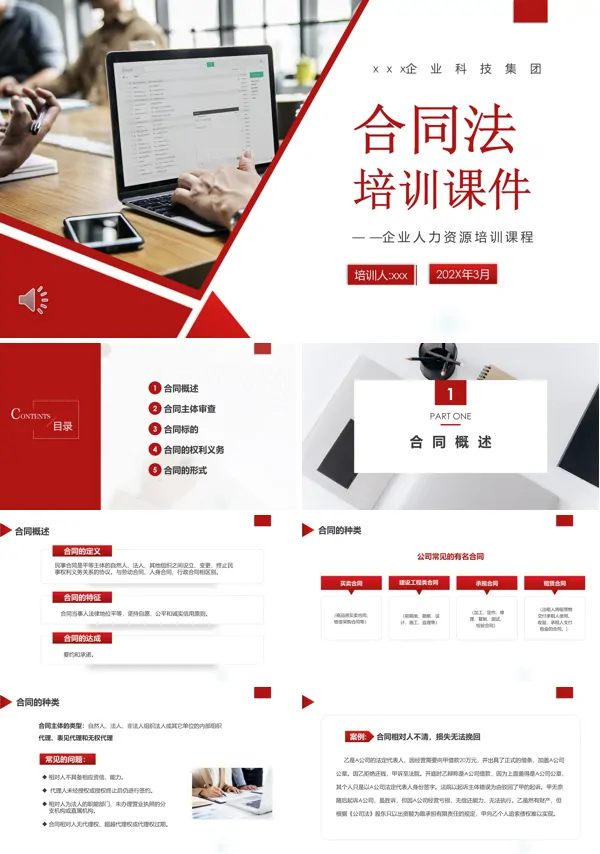 企业合同法培训课件PPT