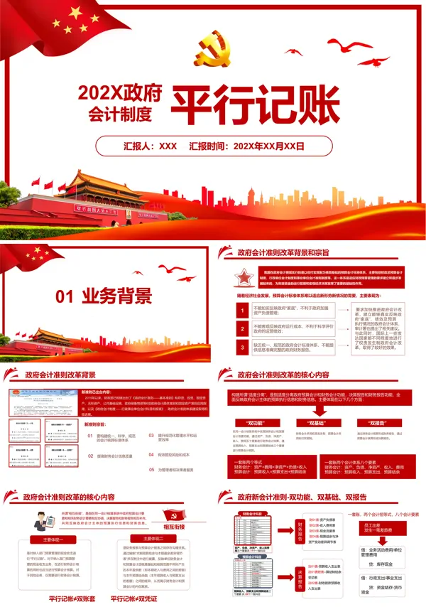 政府会计制度平行记账PPT专题党课