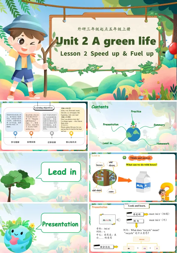 五年级英语上册（外研三起·新教材）Unit 2 第2课时 Speed up & Fuel up (教学课件）ppt课件含教案
