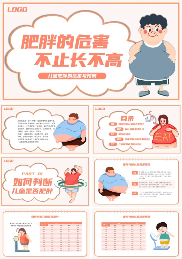 儿童青少年肥胖的危害及预防PPT