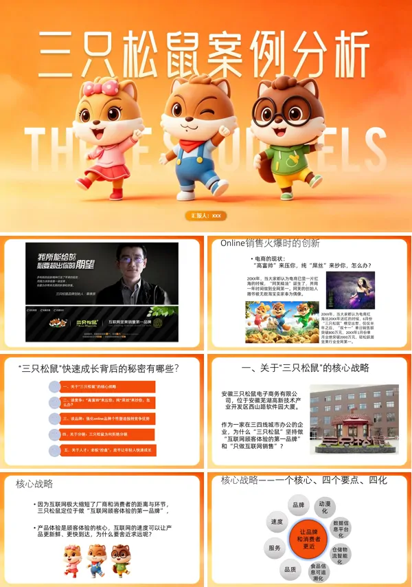 三只松鼠网络营销方案ppt课件含讲稿