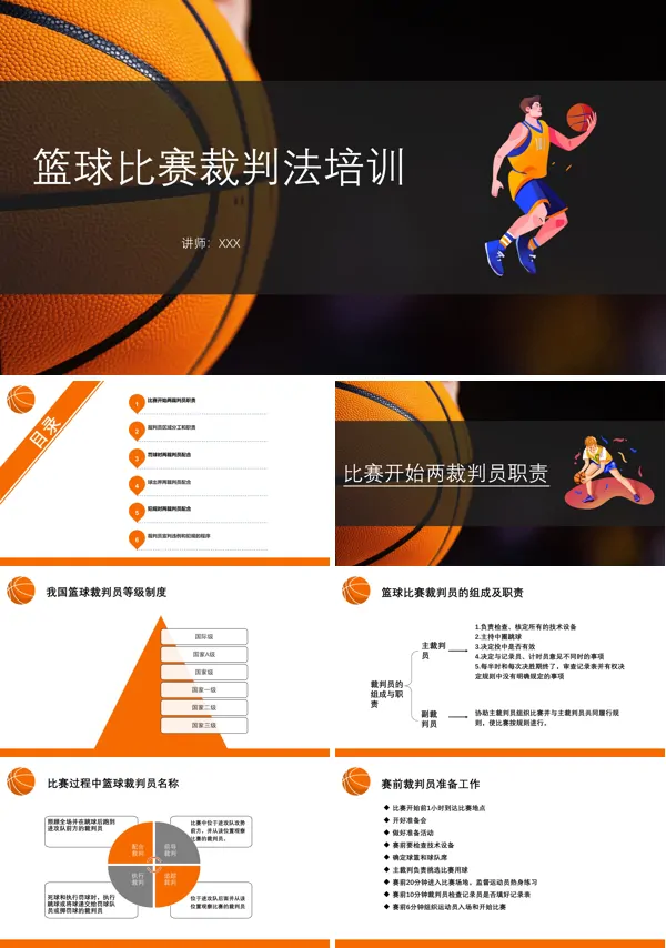 篮球裁判员培训PPT课件