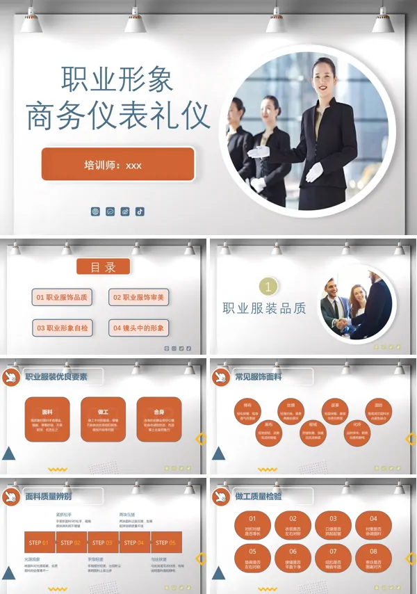 职场商务礼仪培训课件PPT模板