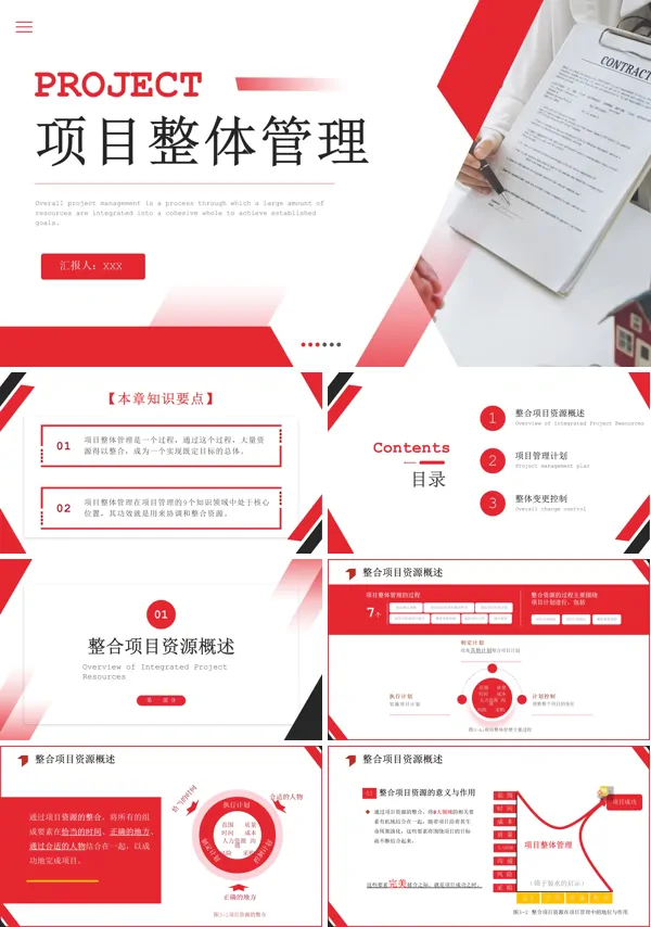 项目管理项目整体管理课程PPT课件