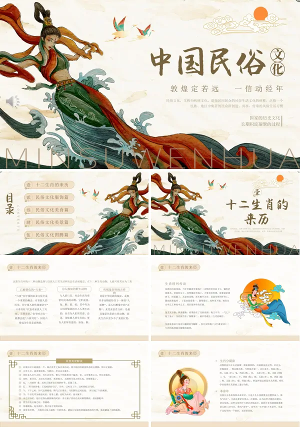 中国民俗文化传统文化PPT课件