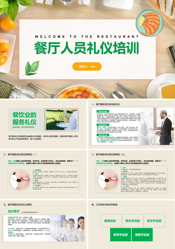 餐厅人员礼仪培训PPT课件