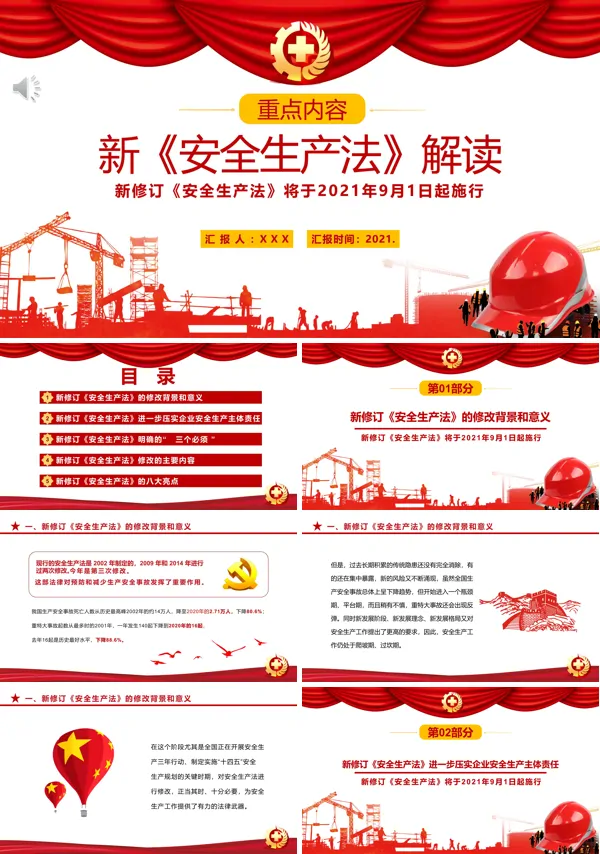 2021年《安全生产法》修正案全面解读PPT
