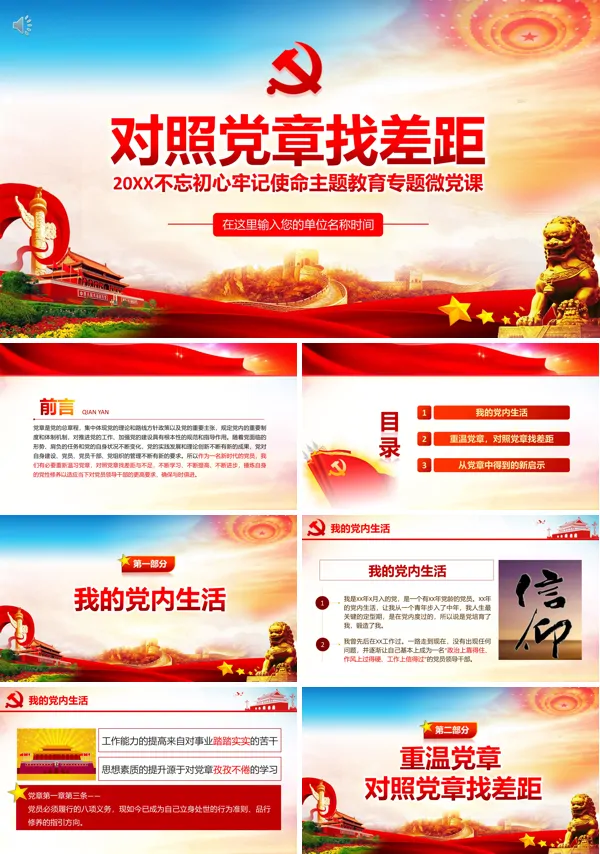 对照党章自我剖析