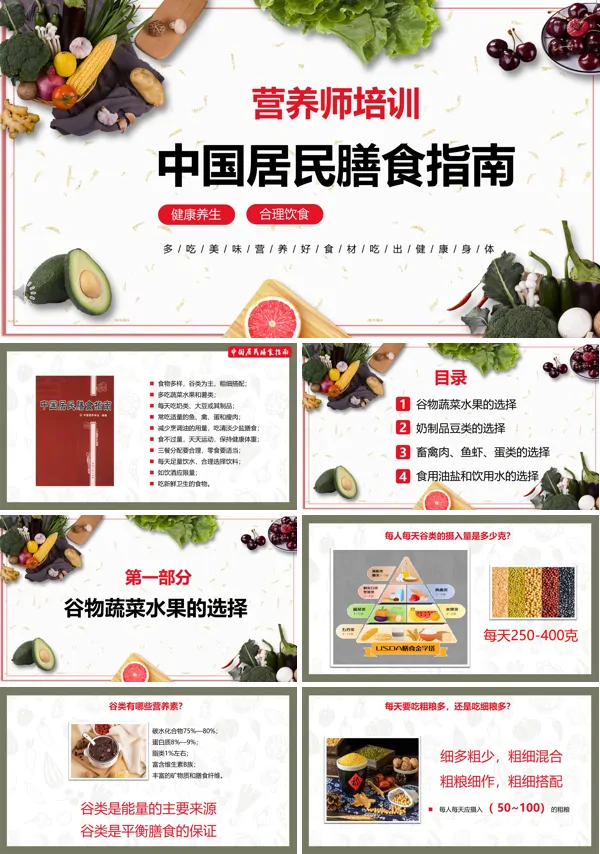 中国居民膳食指南PPT课件