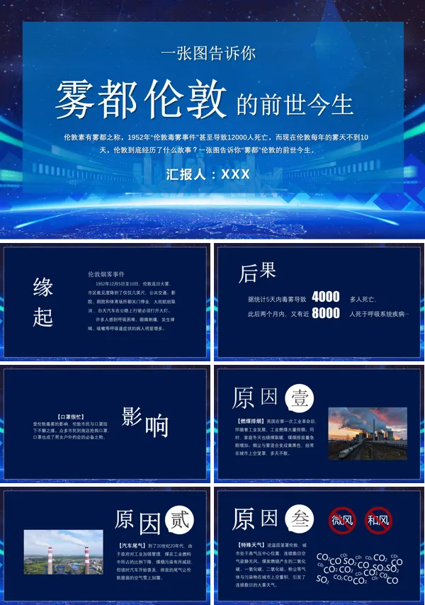 雾都伦敦的前世今生PPT模板