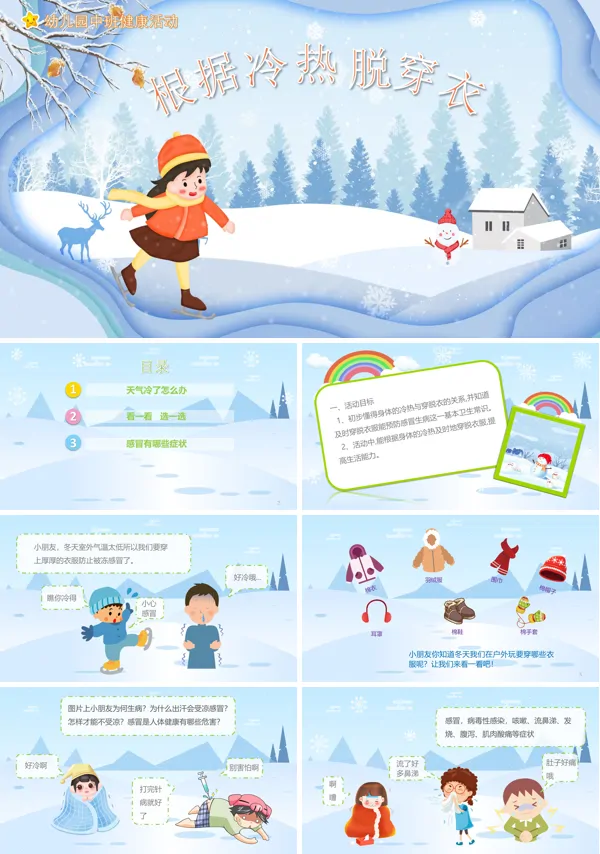 根据冷热穿衣服健康教案PPT课件