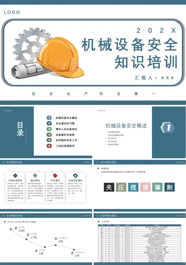机械设备安全操作知识培训课件PPT模板
