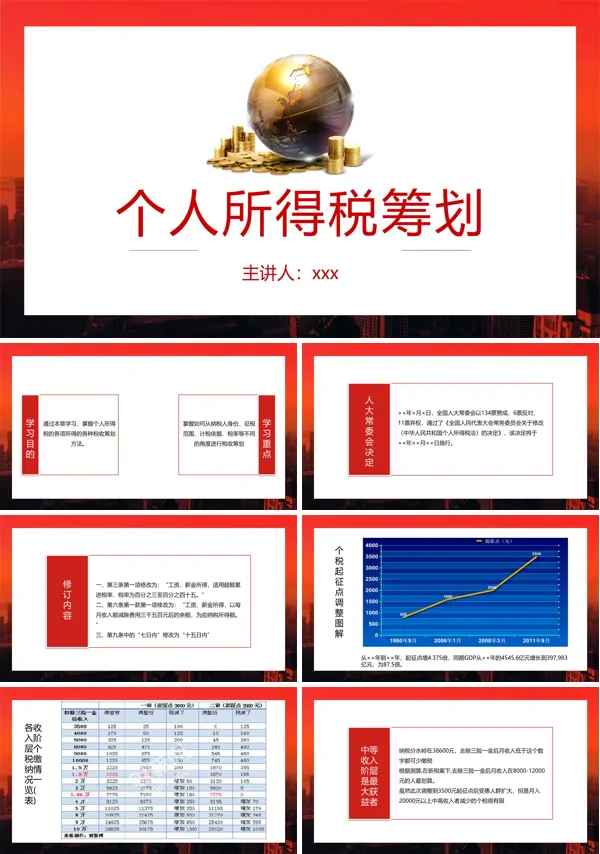 个人所得税税务筹划ppt