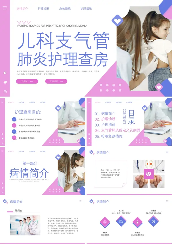 儿科支气管肺炎护理查房PPT
