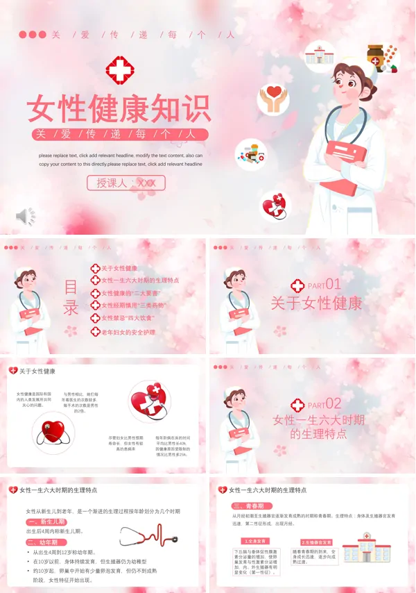 女性健康科普知识PPT课件
