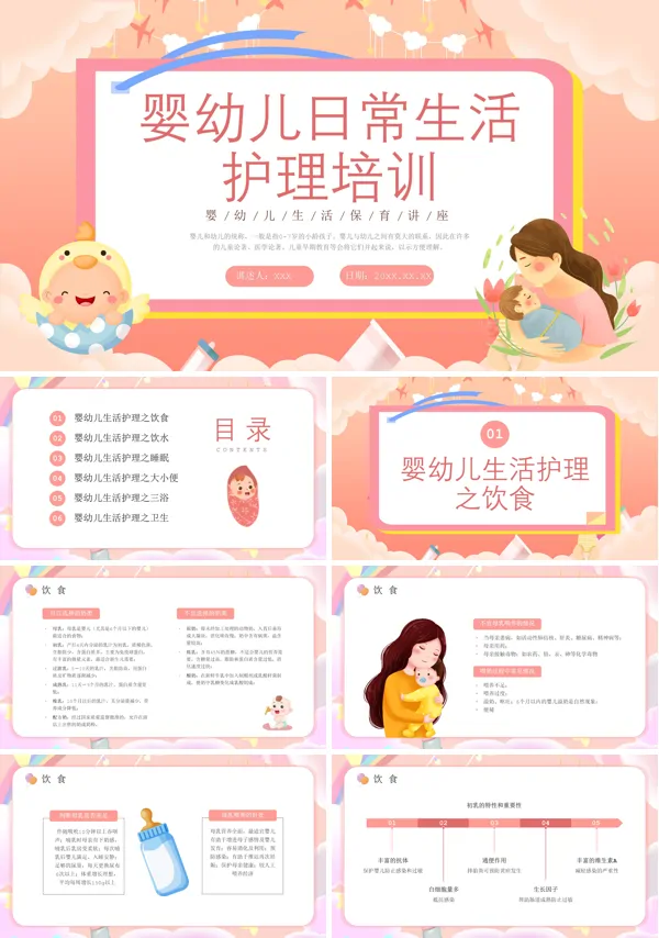 保育护理婴幼儿日常生活培训PPT课件