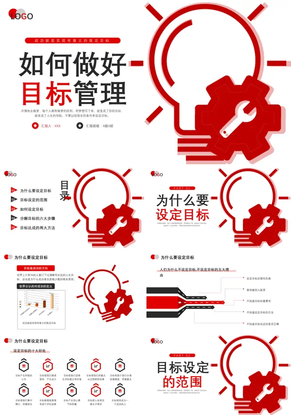 关于如何做好目标管理企业培训课件的PPT模板